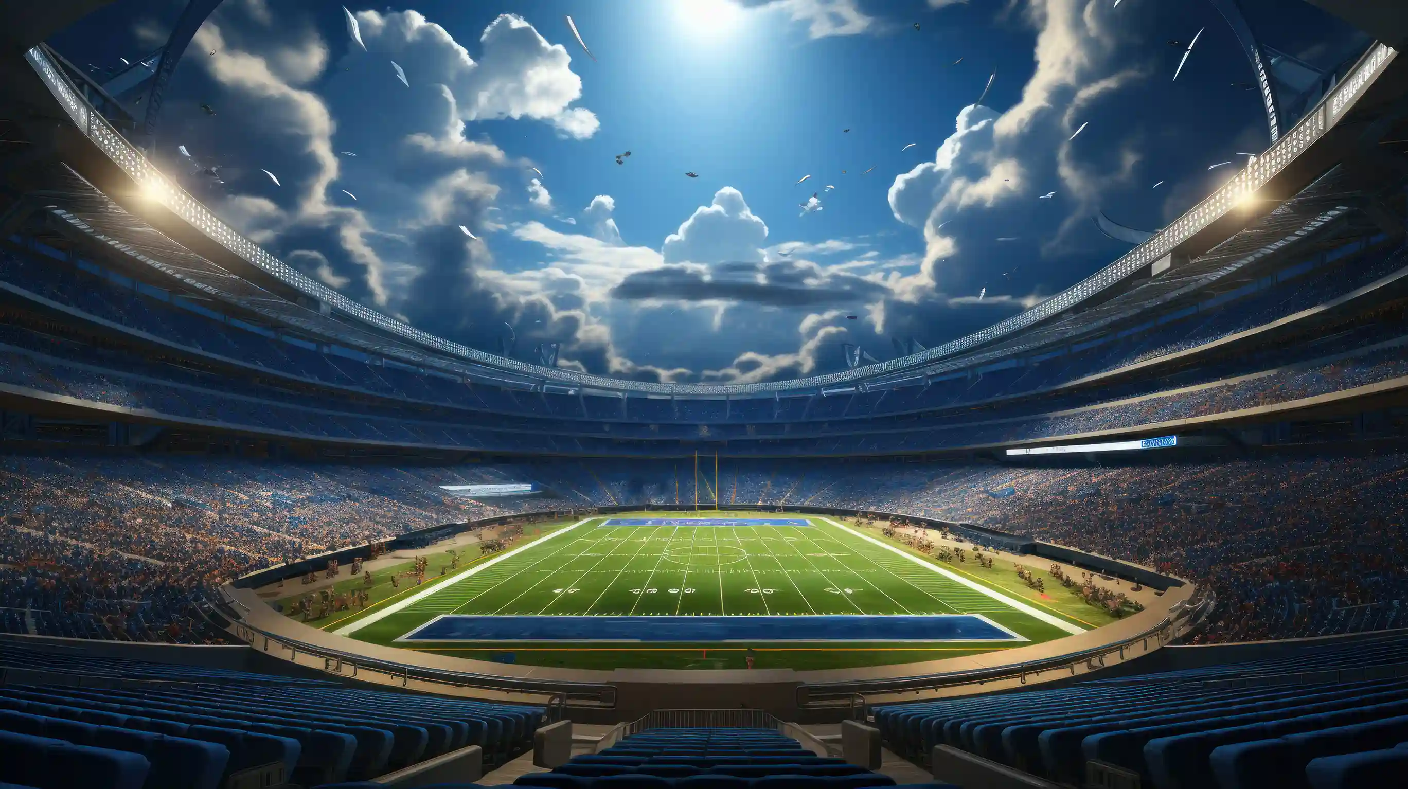 Nights Falls Football Field